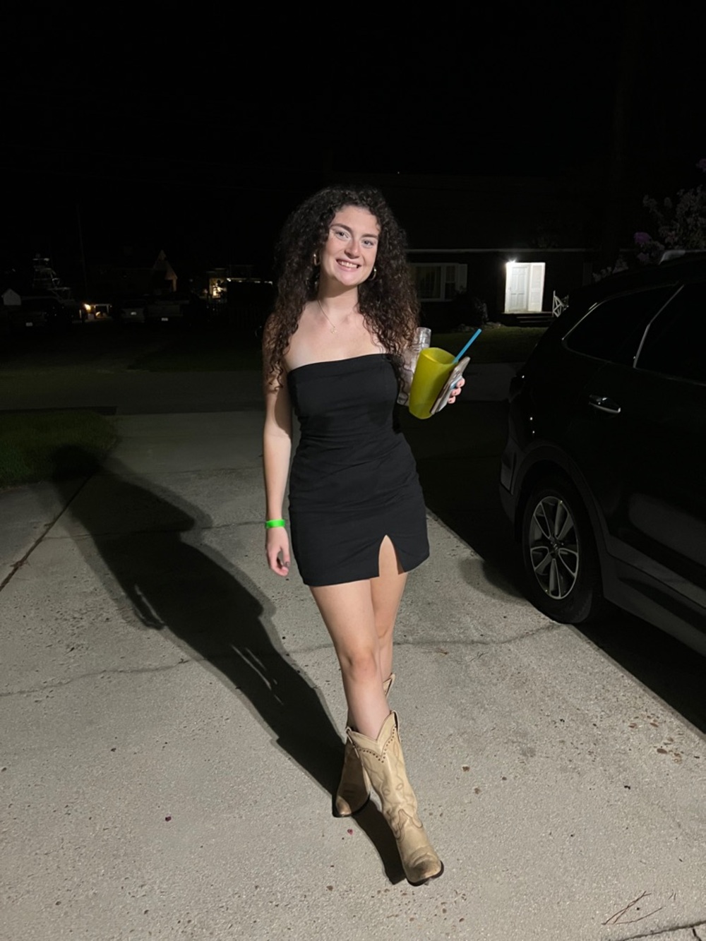 Strapless Black Cocktail Dress